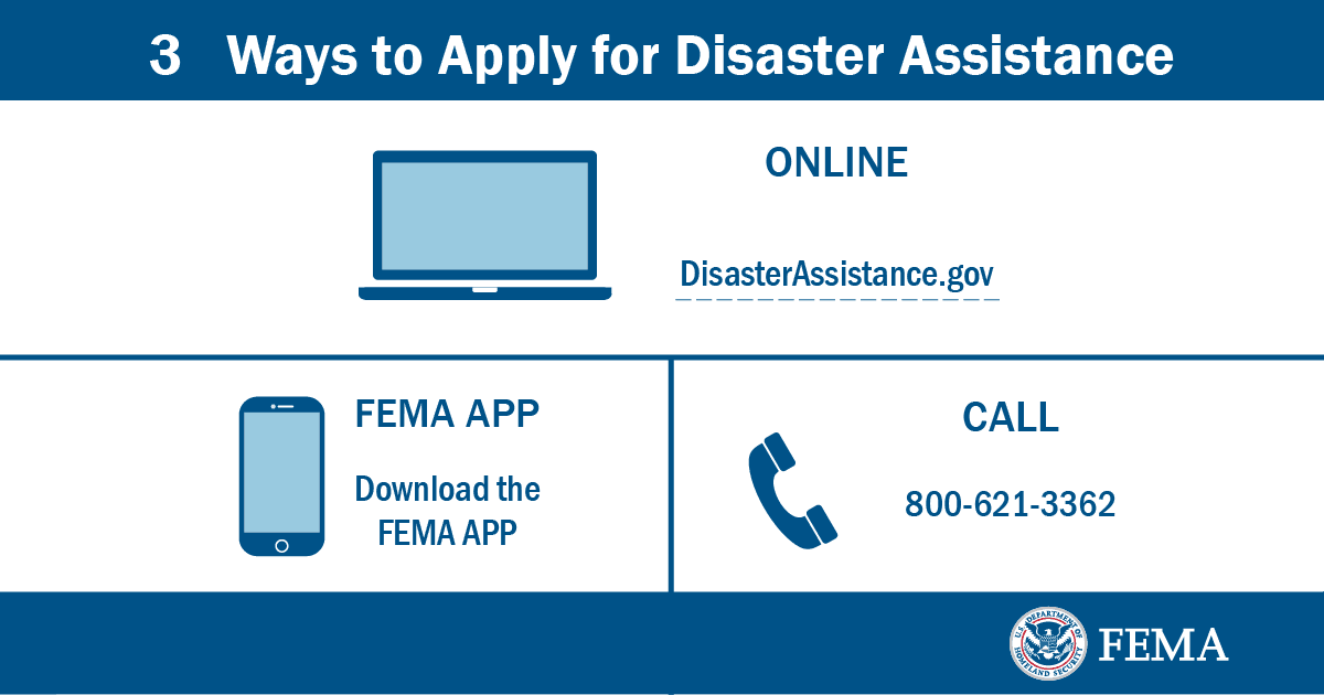 FEMA Infographic - 3 Ways to Apply